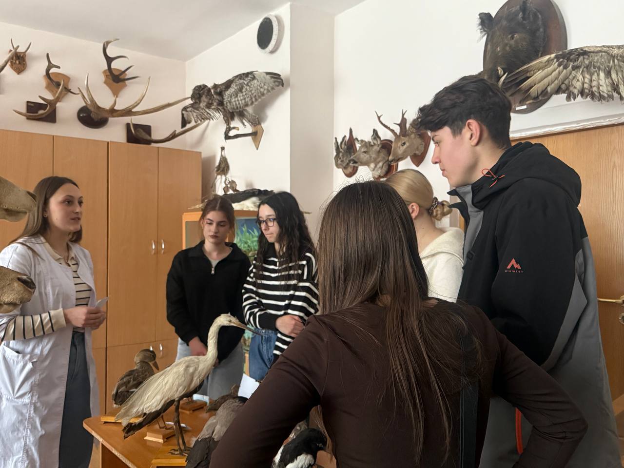 Студентка Михайлишин Наталя на локації "Галерея птахів"